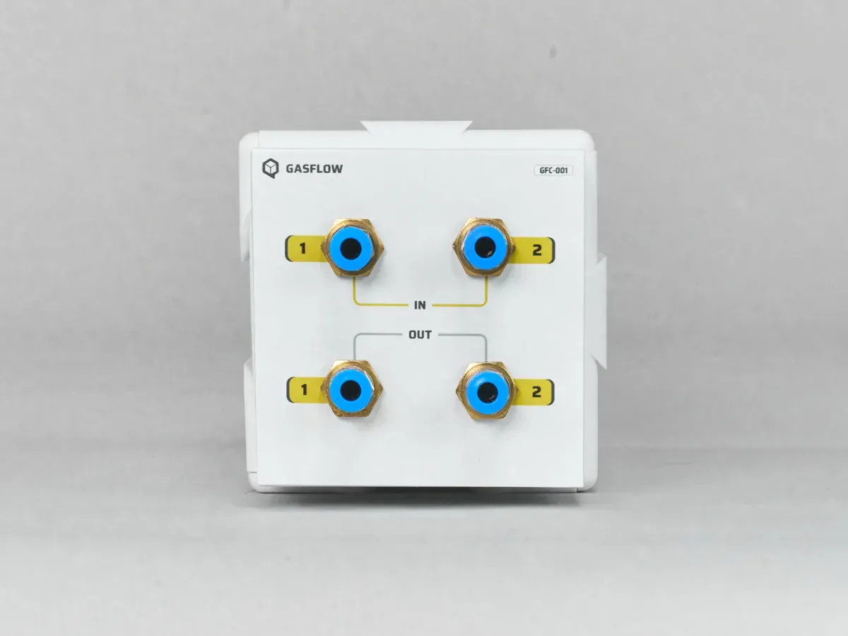 QB Gas Flow, front view