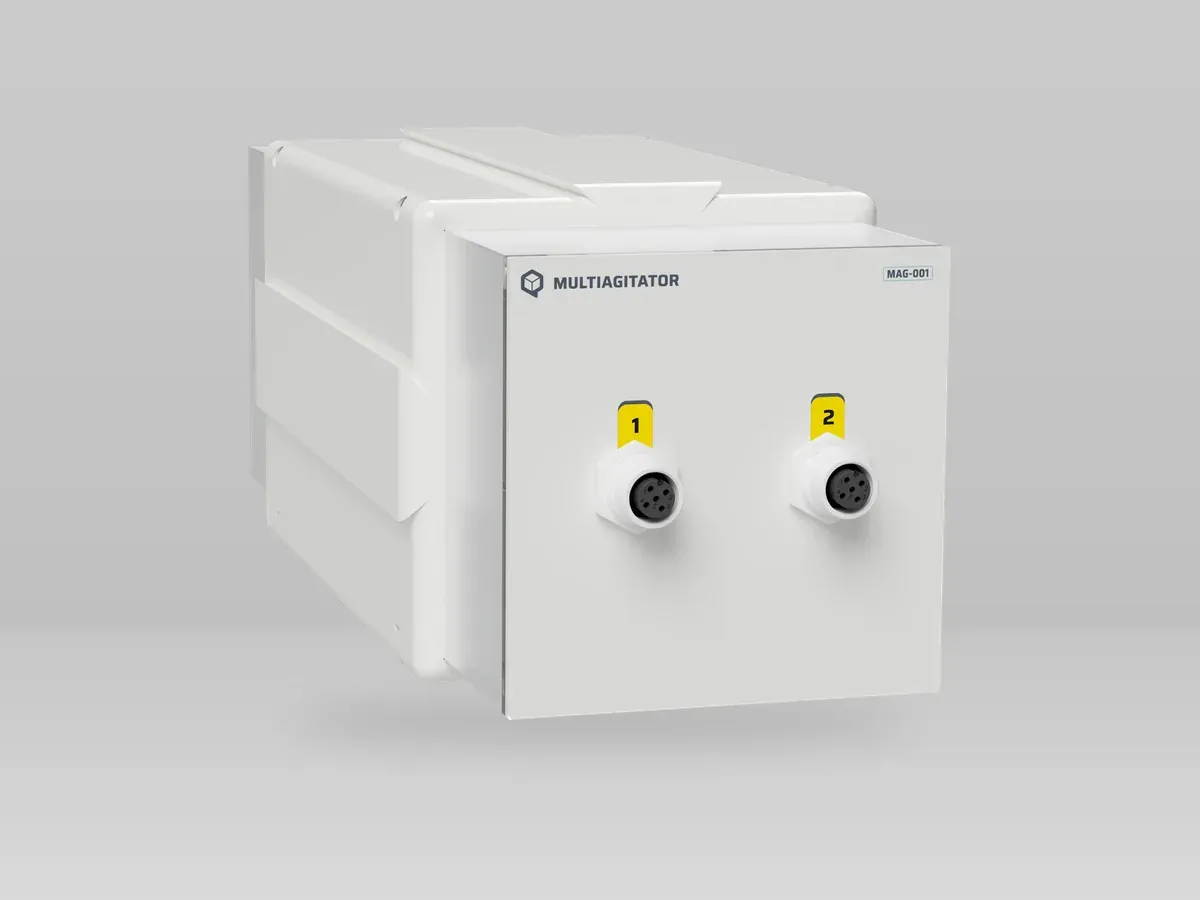 QB Multiagitator (2 agitation modules), angled view