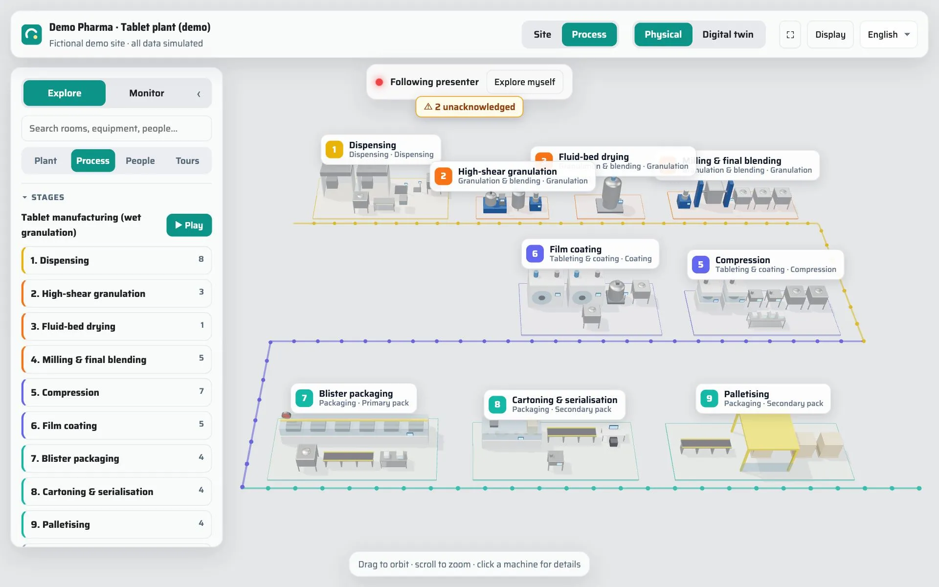 QB InSite: Presentation mode